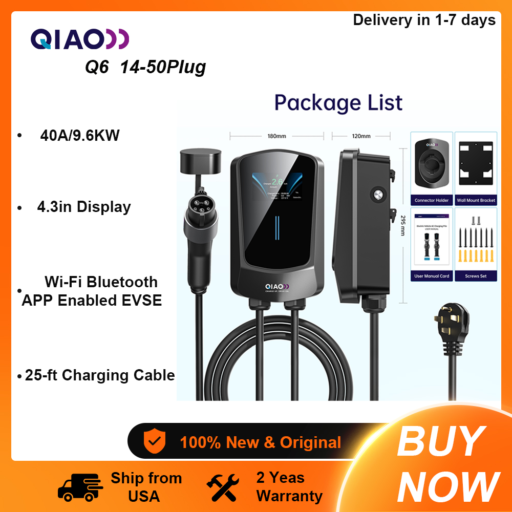 QIAO Level 2 Electric Vehicle  - огляд і ціна Home Ev Charger